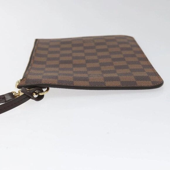 LOUIS VUITTON Damier Ebene Neverfull MM Pouch Accessory Pouch LV - Picture 4 of 16